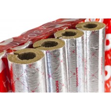 Цилиндр навивной минеральная вата ROCKWOOL 100 кашированный фольгой 30/159 L=1м ROCKWOOL 135306