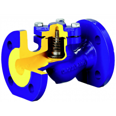Клапан обратный чугун подъемный 287A Ду 100 Ру16 Тмакс=300 оС фланцевый золотник нерж Zetkama 287A100C31