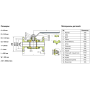 Кран шаровый фланцевый трехсоставной нержавеющий (3PC), AISI316 DN40 (1_1/2"), (CF8M), PN16