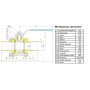Кран шаровый приварной трехсоставной нержавеющий (3PC), AISI316 DN10 (3/8"), (CF8M), PN64