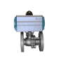 Кран шаровый фланцевый (2PC), AISI304 DN15 (1/2"), с двухсторонним пневмоприводом AT52D