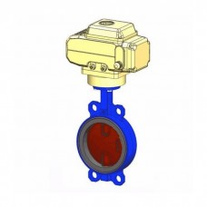 Затвор дисковый поворотный чугун VPI4448-N04EP Ду 300 Ру16 межфл с эл/приводом Nutork 400В диск чугун манжета EPDM Tecofi VPI4448-N04EP0300